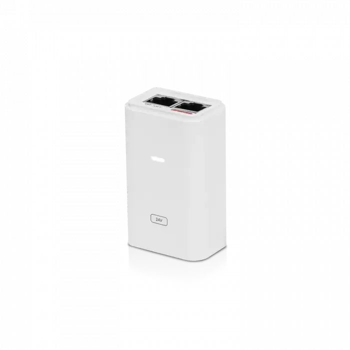 Ubiquiti 24V 0.5A Gigabit PoE Adaptör - Pasif PoE Enjektör (POE-24-12W-G-WH ) Beyaz