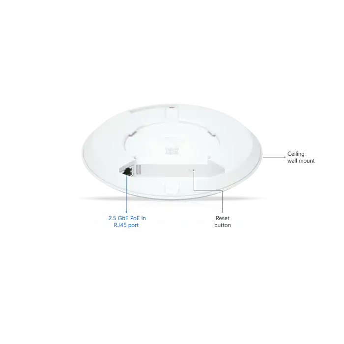 Ubiquiti UniFi 7 Lite | 2.5GbE Portlu, Yüksek Verimli WiFi 7 Access Point