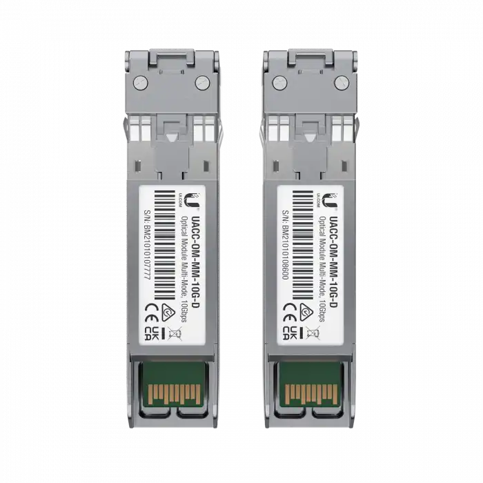 Ubiquiti 10G SFP+ Multi-Mode Fiber Modül | 300m Kısa Mesafe (2li Paket)