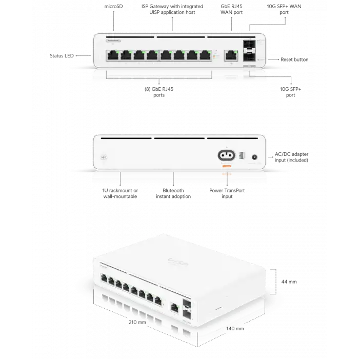 Ubiquiti UISP Console | Merkezi Ağ Yönetim Sunucusu (Dahili UISP Yazılımı)