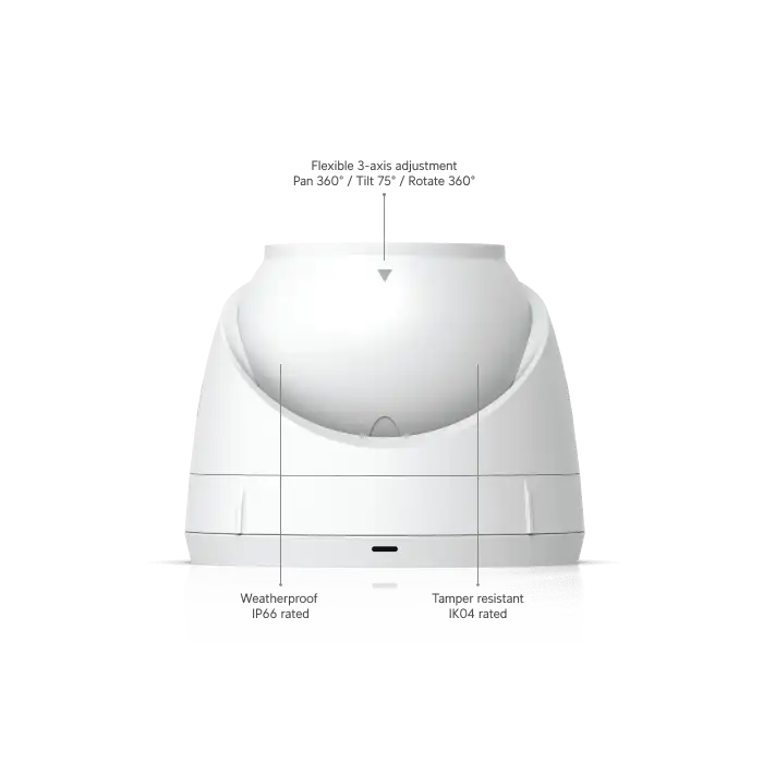 Ubiquiti UniFi Protect G5 Turret Ultra Kamera | 2K 4 MP , İç/Dış Mekan PoE Güvenlik Kamerası