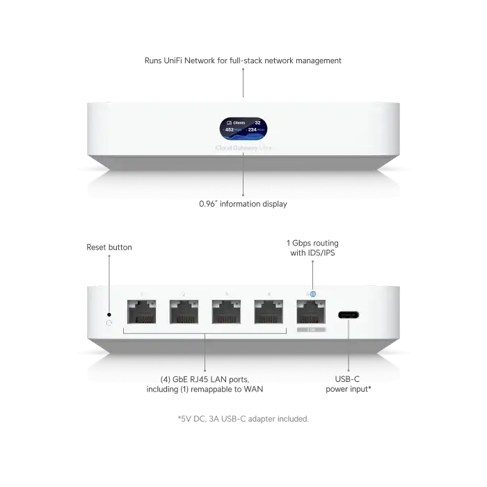Ubiquiti Unifi UCG Ultra | Cloud Gateway Ultra | Gateway Firewall Router Controller