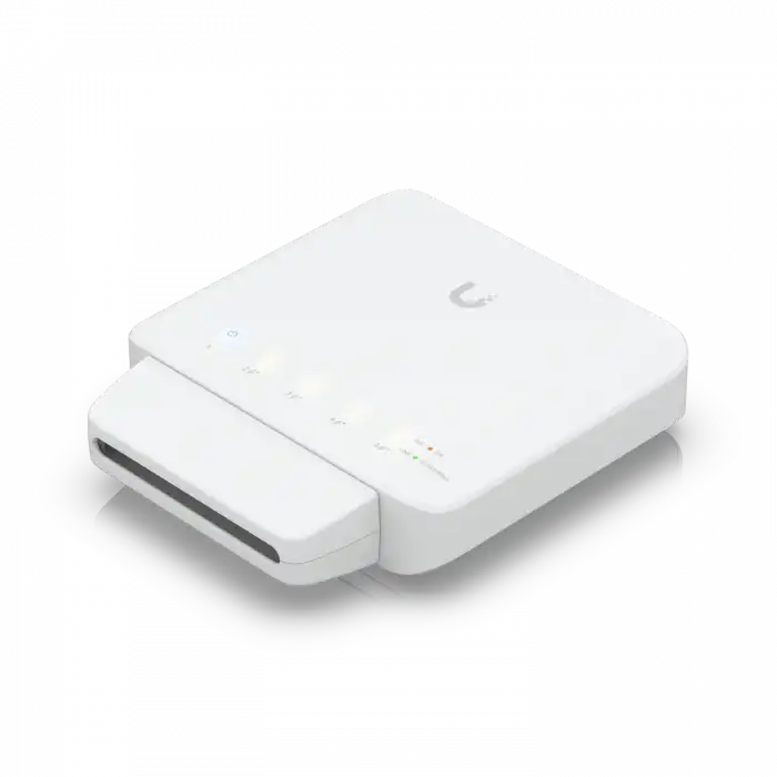 Ubiquiti UniFi USW Flex 5 Port PoE in ve PoE Out , Gigabit , Yönetilebilir Switch