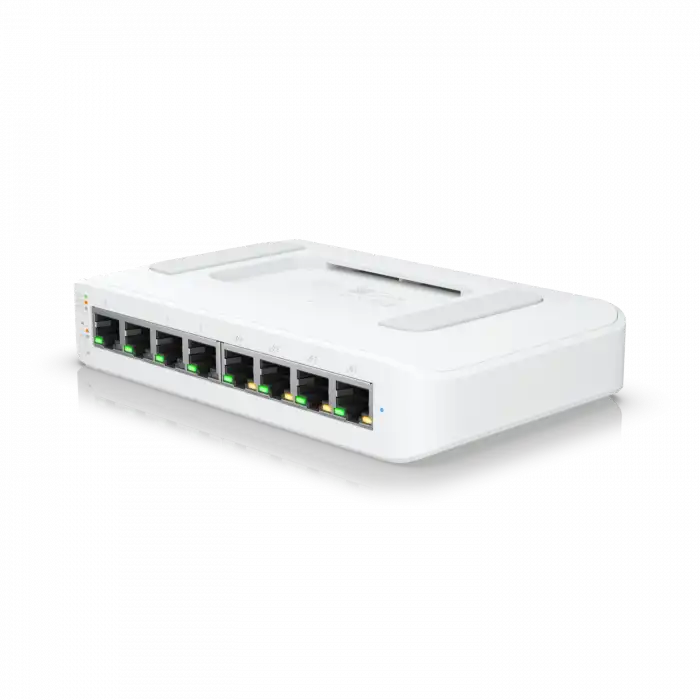 Ubiquiti UniFi Switch Lite 8 PoE | 8-Port Kompakt, Fansız PoE+ Switch
