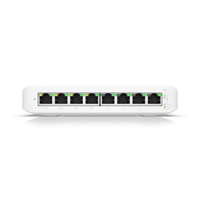 Ubiquiti UniFi Switch Lite 8 PoE | 8-Port Kompakt, Fansız PoE+ Switch