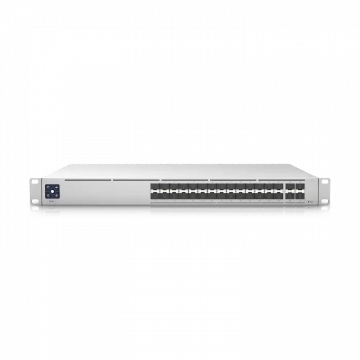 Ubiquiti UniFi Switch Pro Aggregation | 28-Port 10G/25G Full SFP+ Omurga Switch