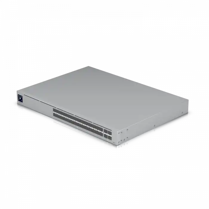 Ubiquiti UniFi Switch Pro Aggregation | 28-Port 10G/25G Full SFP+ Omurga Switch