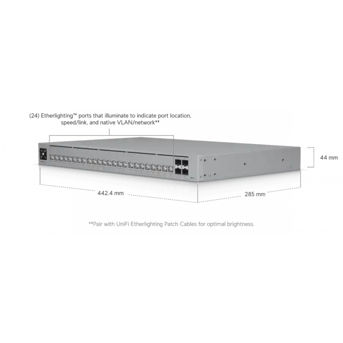 Ubiquiti UniFi Switch Pro HD 24 | 22x 2.5G + 2x 10G Portlu E-Spor Switch (Non-PoE)
