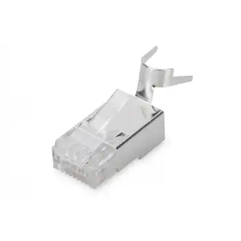 Digitus CAT6A / CAT7 RJ45 Metal Kılavuzlu Pass-Through Konnektör (AK-219604)
