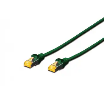Digitus CAT 6A S/FTP LSZH Profesyonel Patch Cord Kablo - 3 Metre , Yeşil