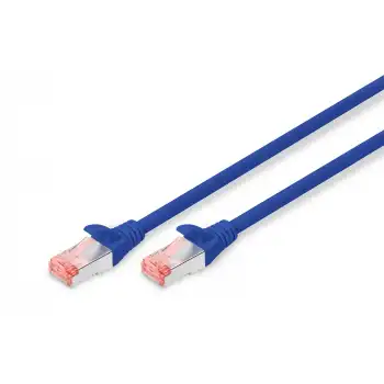 Digitus CAT 6 S/FTP LSZH Profesyonel Patch Cord Kablo - 2 Metre, Mavi