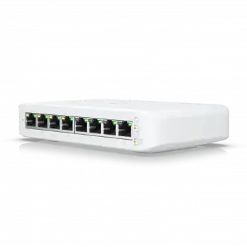 Ubiquiti UniFi Switch Lite 8 PoE | 8-Port Kompakt, Fansız PoE+ Switch