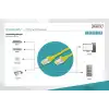 Digitus CAT 6A S/FTP 10GbE LSZH Patch Kablo - 0.5 Metre, Sarı