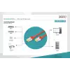 Digitus CAT 6A S/FTP 10GbE LSZH Patch Kablo - 0.5 Metre, Kırmızı