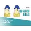 Digitus CAT 6A S/FTP 10GbE LSZH Patch Kablo - 0.5 Metre, Mavi