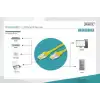 Digitus CAT 6A S/FTP LSZH Profesyonel Patch Cord Kablo - 3 Metre, Sarı
