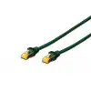 Digitus CAT 6A S/FTP LSZH Profesyonel Patch Cord Kablo - 3 Metre , Yeşil