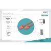 Digitus CAT 6 U/UTP LSZH Patch Cord Kablo - 0.5 Metre, Kırmızı