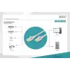 Digitus CAT 6A S/FTP LSZH Profesyonel Patch Cord Kablo - 2 Metre, Gri