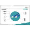 Digitus CAT 6A S/FTP LSZH Profesyonel Patch Cord Kablo - 1 Metre, Mavi