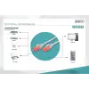 Digitus CAT 6 U/UTP LSZH Patch Cord Kablo - 0.25 Metre, Gri