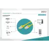 Digitus CAT 6A S/FTP LSZH Profesyonel Patch Cord Kablo - 0.25 Metre, Sarı
