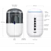 Ubiquiti Dream Router UDR , WiFi 6 , Router , Firewall , Access Point , NVR , 2 GbE , 2 x PoE+