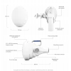 Ubiquiti UISP Horn Anten | Wave MLO 5 Uyumlu 6 GHz PtMP & PtP (Gürültü Kalkanı)