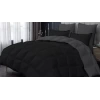 SEDEF HOME ÇİFT KİŞİLİK UYKU SETİ (LASTİKLİ ÇARŞAFLI/180) SİYAH/ANTRASİT