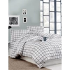 SEDEF HOME NEVRESİM TAKIMI ÇİFT KİŞİLİK LASTİKLİ ÇARŞAFLI 160X200-KARELİ