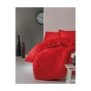 SEDEF HOME  NEVRESİM TAKIMI TEK KİŞİLİK LASTİKLİ ÇARŞAFLI 100X200-KIRMIZI