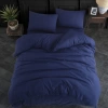 SEDEF HOME NEVRESİM TAKIMI TEK KİŞİLİK LASTİKLİ ÇARŞAFLI 120X200-LACİVERT