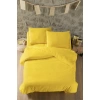 SEDEF HOME NEVRESİM TAKIMI ÇİFT KİŞİLİK LASTİKLİ ÇARŞAFLI 160X200-SARI