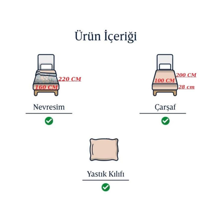 SEDEF HOME NEVRESİM TAKIMI TEK KİŞİLİK LASTİKLİ ÇARŞAFLI 100X200-PUDRA/GRİ
