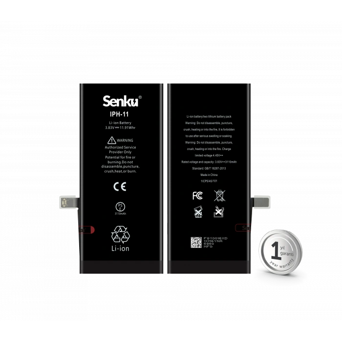 Senku Apple Uyumlu iPhone 11 Batarya