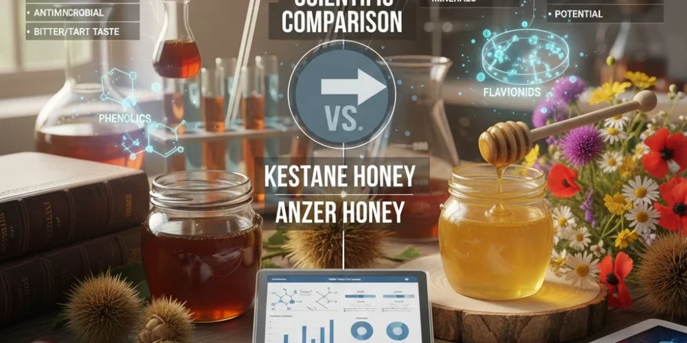 Anzer balı ile kestane balının karşılaştırılması