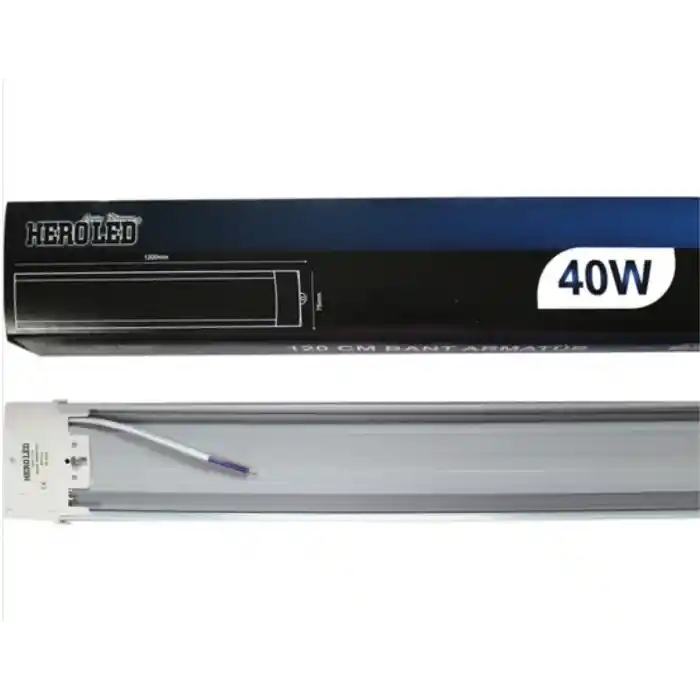 Hero Led 10 Adet 40 Watt 120 cm Yatay Bant ARMATÜRÜ-40W Bant Armatür-Beyaz