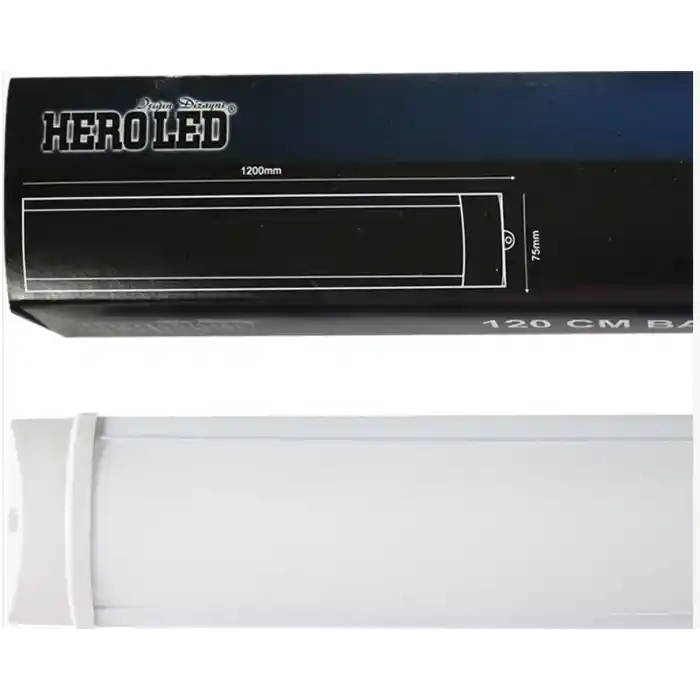 Hero Led 10 Adet 40 Watt 120 cm Yatay Bant ARMATÜRÜ-40W Bant Armatür-Beyaz