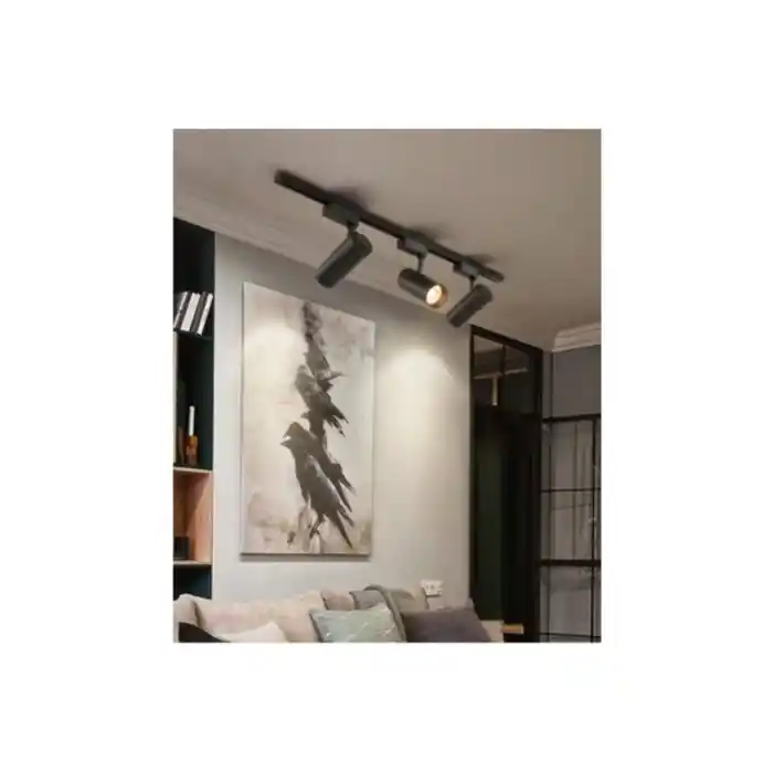 30 Ray Spot Siyah 3lü Gün Işığı 3adet Spot 1 Mt Ray Mağaza Vitrin Özel Alan Aydınlatma