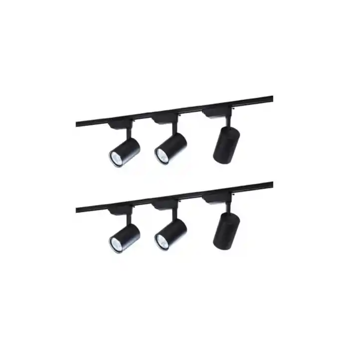 Deparsistem 30 W Ray Spot Vitrin Mağaza Armatürü Siyah Kasa 6lı Beyaz Işık