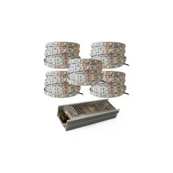 Yüksek Işık 25 Metre 3 Cipli Günışığı Şerit Led ve 30 Amper Led Trafosu metrede 60 Led