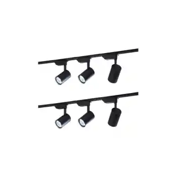 Deparsistem 30 W Ray Spot Vitrin Mağaza Armatürü Siyah Kasa 6lı Beyaz Işık