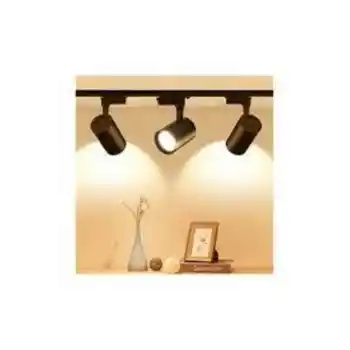 1 Metre Raylı 3 Adet 30w Led Siyah Kasa Günışığı Ray Spot Led Vitrin Mağaza Armatürü
