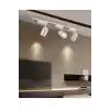 Beyaz Kasa Günışığı 30w 3 Adet 360 Dönen Ray Spot Lamba 1 Metre Raylı Armatür