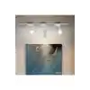 Beyaz Kasa Günışığı 30w 3 Adet 360 Dönen Ray Spot Lamba 1 Metre Raylı Armatür