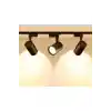 Siyah Kasa Günışığı 1 Metre Raylı 3lü 30w Ray Spot Vitrin Mağaza Armatürü Gün Işığı