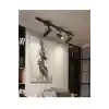 Siyah Kasa Günışığı 1 Metre Raylı 3lü 30w Ray Spot Vitrin Mağaza Armatürü Gün Işığı
