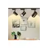 Siyah Kasa Günışığı 1 Metre Raylı 3lü 30w Ray Spot Vitrin Mağaza Armatürü Gün Işığı