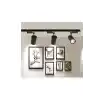 3 Adet 30w Ray Spot Vitrin Mağaza Aydınlatması 1 Metre Raylı Siyah Kasa Günışığı