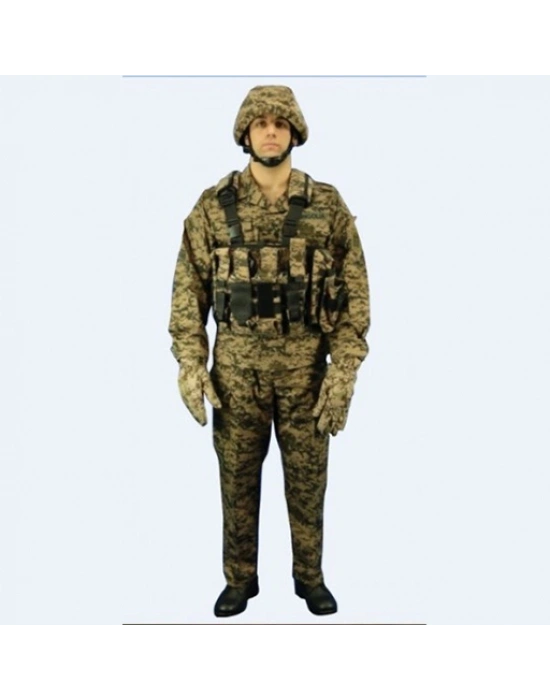 Mongolia Camouflage Ammunition Vest and Gloves
